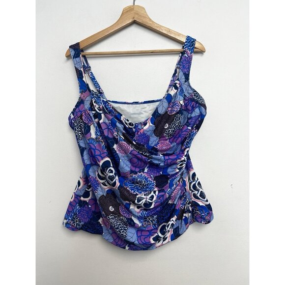 Talbots Blue and Purple Floral Bikini - Picture 2 of 8